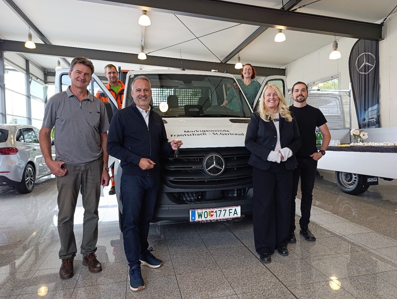 Marktgemeinde Frantschach-St. Gertraud erhält neuen Transporter in Kärnten.